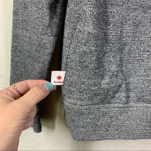 CANADIANA‎ Gray Melange Canada Pull-Over Hoodie - Picture 8 of 11